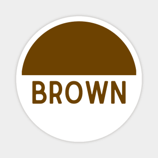 Learn Your Colours - Brown Magnet